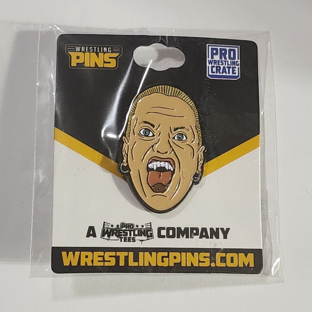 Pro Wrestling Crate Gangrel WWF Vampire Enamel Pin New Collectible Wrestling Pin
